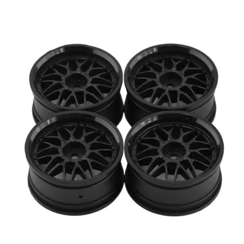 RC�r�[�h���b�N�z�C�[������ For Tamiya XV02 For Kyosho For HSP For HPI For Sakura For Traxxas For RedCat 1/10 4�� 52mm �z�C�[������ �n�u RC�J�[�p�[�c(Black