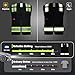 ProtectX High Visibility Reflective Safety Vest for Men Women Hi Vis Work Construction Vest with Pockets Class 2 Black 3X-Large