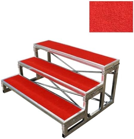 Choral Risers Choir Stairs Riser Platform Stage Anti Slip Singing Steps School Church Theater Concert,Portable Choral Risers - Sturdy Step Stands for Choirs, Stages, Events, Rehearsals, CLAS