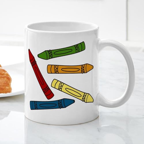 Taza de cerámica 11 oz Colored Crayons miniatura 6