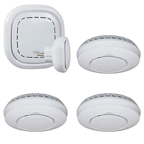 Connects SF400S Kit-Komplettes Set K1 Connector + 3X Funk Rauchmelder-Warnt per Smartphone-nach EN14604