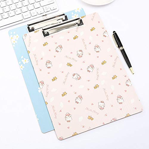Schowek na materiały biurowe Drewniany schowek A4 A5 Śliczny kwiatek Kot Podkładka do pisania Clip Board Zalesiony folder Biurowe artykuły szkolne Przedmiot Uchwyt na papier Zestaw dla dziewczynek Tr