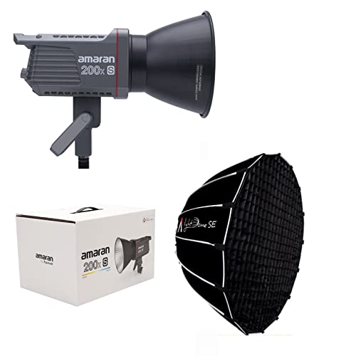 Aputure Amaran 200x S + Light Dome SE \tg{bNX Lbg,200W Bi-Color 2700-6500k Bowens }Eg LED rfI CgArfIp