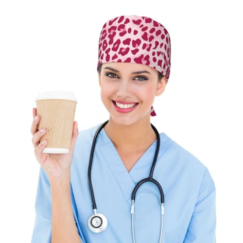 Image of Adjustable Working Cap Breathable Unisex Women Men Elastic Bandage Tie Back Hats Scrub Nursing Doctor Surgeon Cap