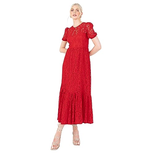 Robe soirée dentelle Lovedrobe coupe empire pour cocktail et cérémonie de mariage