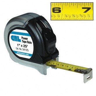 Cinta métrica CRL 25 pies 1 pulgada ancho miniatura 1