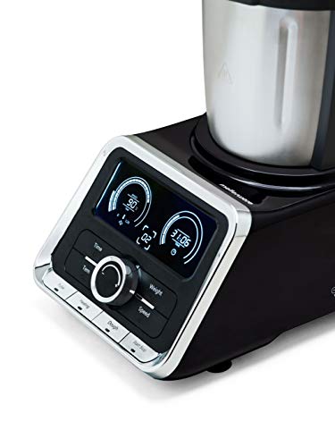 Mellerware-Robot-de-Cocina-Tasty-1000W-Capacidad-35L-Temperatura-hasta-120oC-Temporizador-12-Velocidades-TURBO-PULSE-200-recetas-Bascula-integrada-INOX-Accesorios-Negro
