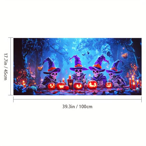 Vinilo Decorativo para Ventana con Diseño Halloween 39.3x17.7 pulgadas miniatura 3