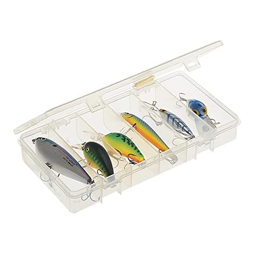 Plano Pocket Stowaway 6 Compartment Utility Box, Clear