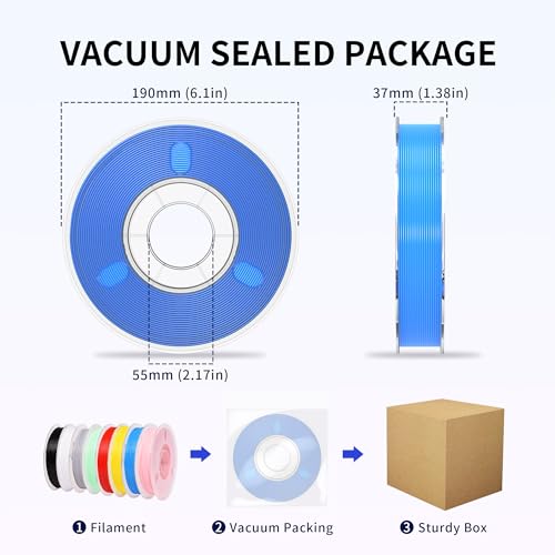 Image of RAMBERY 500gx8 PLA+ Filament Bundle 1.75mm, 8 Colors PLA Plus 3D Printing Filaments Dimensional Accuracy + /- 0.02mm, 8 Pack 500g Spools, Black /White /Red /Yellow /Gray /Blue /Pink /Mint Green