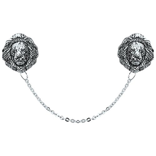 tripin Lapel Pin For Men Suit Lion Shape Brooch With Chain For Men Women Boys Girls For Office Corporate Party French Cuff Shirts Shirt Suit Blazer In A Gift Box Tscpsil1752-picture-37