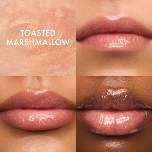 Image of Summer Fridays Lip Butter Balm - Moisturizing Lip Gloss for Instant Shine + Sheer Color - With Nourishing Shea Butter - Everyday Makeup + Skin Care Summer Essentials - Toasted Marshmallow (.5 Oz)