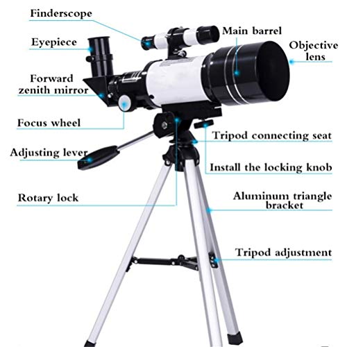 Binoculares telescópicos astronómicos 150X visión nocturna miniatura 2