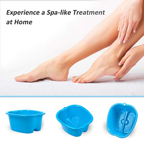 MitButy Grote voet bad spa kom voor thuisgebruik - stevige kunststof voet wekenbak voor pedicure, ontspannen, detox en… - Afbeelding 6