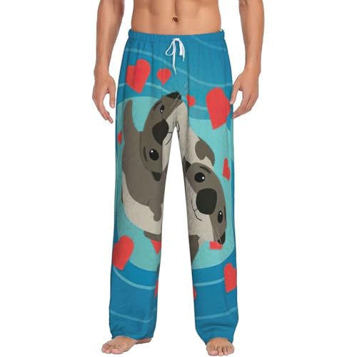 Pantalon de pyjama homme polaire loutre idée cadeau cocooning