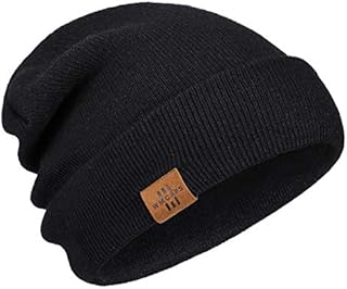 Winter Beanie Hats for Men and Women, Stretchy Daily Knit Hat,Gifts for Dad