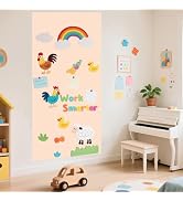 WUPIOS Magnetic Wall Decal for Kids 47.2x17.5 Inches Milk Tea Color Self Adhesive Magnet Wall for...