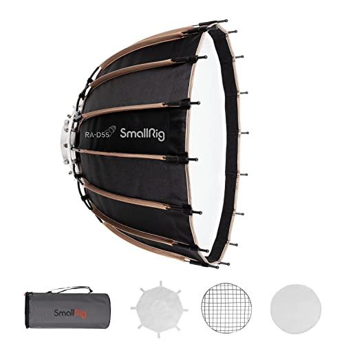 SmallRig RA-D55 Parabolic Softbox – 3585 Light Box, Diameter 21.7 inches (55 cm), Light Box,LED Video Light, Speedlight Shooting SmallRig RA-D55 Parabolic Softbox – 3585 Light Box, Diameter 21.7 inches (55 cm), Light Box,LED Video Light, Speedlight Shooting