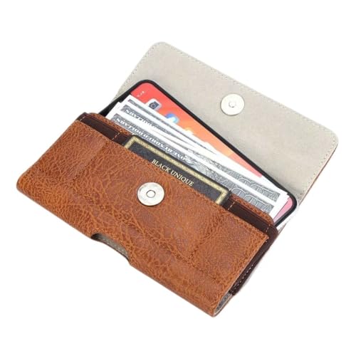 Leather Waist Bag Belt Clip Phone Case Men Hanging Holster Bag Phone Case Holster Bag