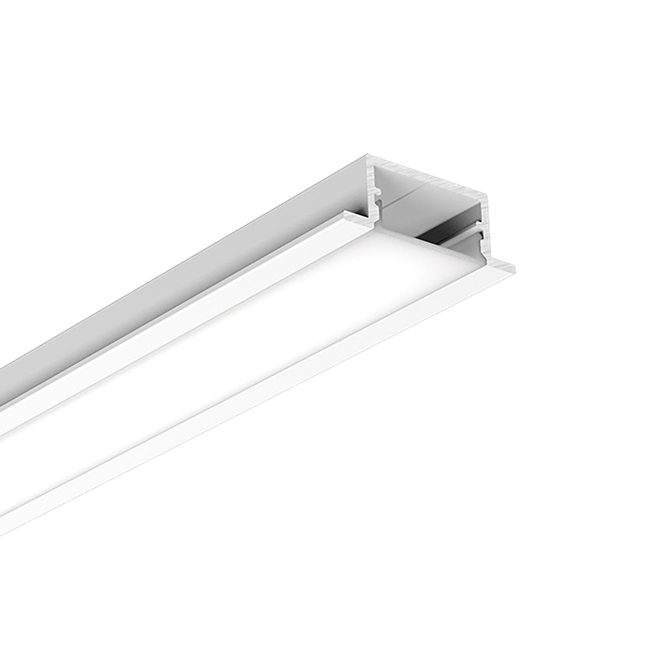 G.W.S® Recessed LED Profile, 1-Pack Aluminium Channel for LED Strip Light, 2 Metres 28mmx10mm (335-Y2810) — image 1