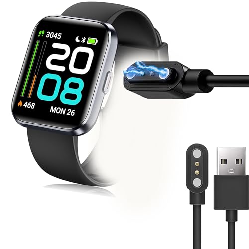 ID208 Plus Smart Watch Charger, Magnetic USB Charging Cable Replacement Charger Cable Compatible with WMK ID208 Plus 1.8 Inches/Quican ID208 Plus 1.8 Watch/Fitpolo ID208 Plus 1.8'' Smart Watch