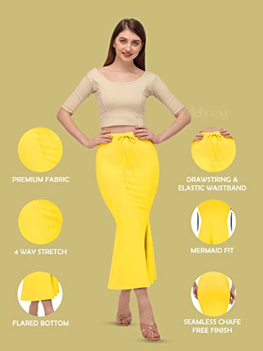 Image of Mehrang Stretchable Saree Shapewear Petticoat for Women, Cotton Blended,Petticoat,Skirts for Women,Shape Wear Dress for Saree