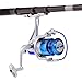 Lixada Carrete de Pesca Spinning 8BB Rodamientos de Bolas Intercambiable Mano Izquierda/Derecha...