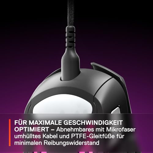 SteelSeries Aerox 5 - RGB Gaming-Mouse mit Öffnungen in der Oberfläche - Federleicht und wasserabweisend - Optischer TrueMove Air-Sensor mit 18.000 DPI – Bild 6