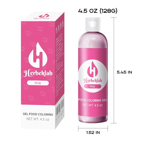 Image of Pink Gel Food Coloring - 4.5 oz Professional Grade Concentrated Food Dye, Gel Based Coloring for Icing, Baking, Cake Decorating & Cookies