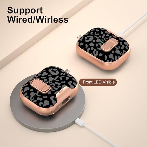 Image of for Apple AirPods Pro 3 Case 2025 with Safety Lock & Foldable Phone Stand | Double Drop Protection,Two-Piece Design, Airpod Pro 3 Case with Keychain & Cleaner Kit, Support Wireless Charging, Grey
