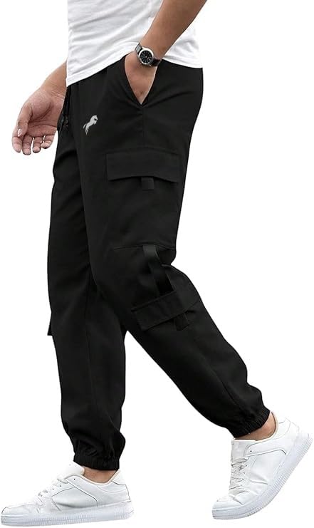 JUST RIDER Track Pants for Men || Men’s Regular Fit Trackpants || Men’s Regular Track Pants NS Polyester || Track Pant for Men with Side Pockets (Track-06-08)