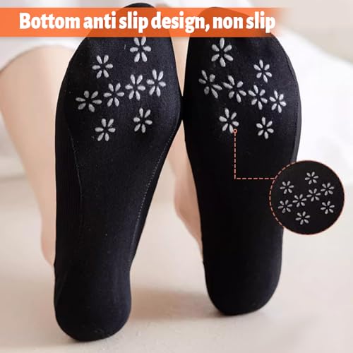 No Show Socks, Womens Low Cut Non Slip Invisible Liner Thin Socks, Liner Sock for Flats Loafers(5 Pairs)3