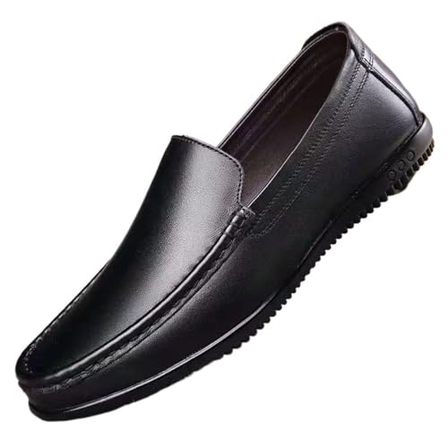 Men's Genuine Leather Driving Loafers Slip On Comfortable Soft Sole Casual Korean Style Versatile Spring Autumn Arrival