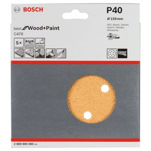 BOSCH サンディングペーパー 150mmφ #40  2608605085