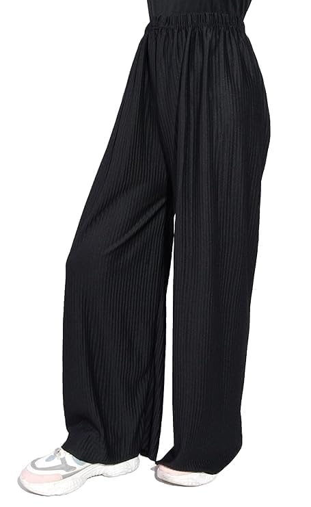 JAGMOOLYA Products Women's Wide Leg Palazoo Pant with Drawstring Pleated Fit Loose Trouser ..-picture-37