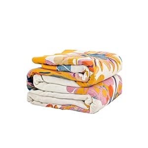 Boho Throw Blanket, 100% Cotton Ult...