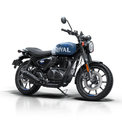 Image of Royal Enfield Hunter 350 with Disc & Alloy Wheels Motorcycle (Rebel Blue) Booking for Ex-Showroom Price