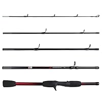 Rigged and Ready k Baitcast Reise-Angelrute 182 cm Kompakte Länge 40 cm