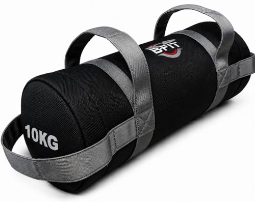 Image of B Fit Upgraded Bulgarian /Round Training Bag for Fitness Gym Training, Cross fit, Wrestling, Judo, Grappling, MMA, Full Body Workout. (Round Training Bag, 10 Kg)