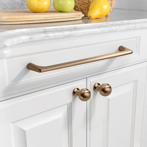 Image of Asidrama 20 Pack 7.5 Inch(192mm) Champagne Bronze Cabinet Pulls Cabinet Handles Cupboard Handles Kitchen Cabinet Hardware for Cupboard Drawer Pulls