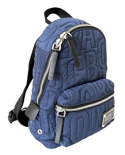 Image of Marc Jacobs Mini Nylon Quilted Backpack (Azure Blue)