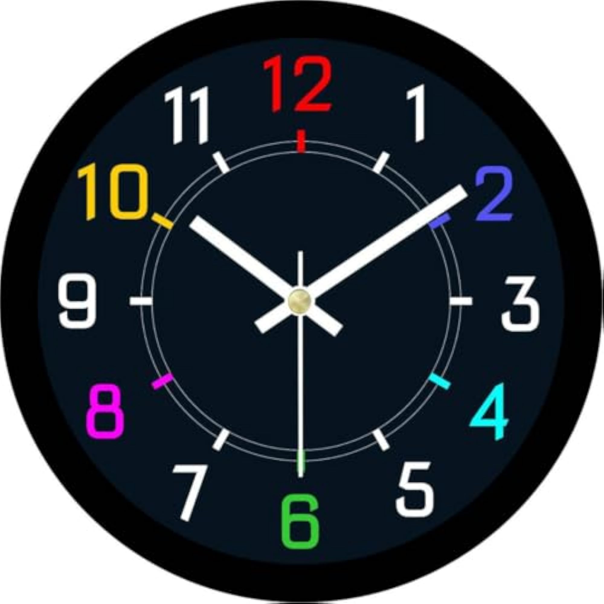 10 Inch Round Attractive Theme Plastic Wall Clock