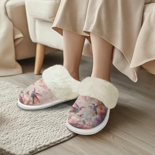Forchrinse Red Mushroom Ladybug Slippers for Women Memory Foam Fuzzy House Slippers Animal Print Plush Warm Slippers Scuff for Indoor Bedroom Outdoor3