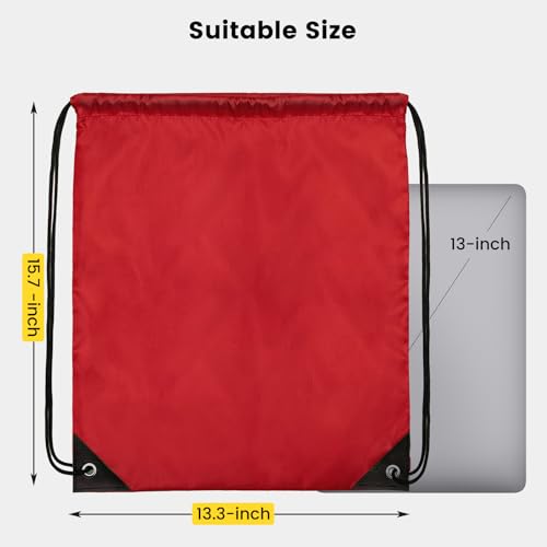 Vorspack 100 Pcs Drawstring Bags Bulk - Lightweight Drawstring Backpack, Cinch Bag for Party Sport Gym Trip Gift - 20 Colors2