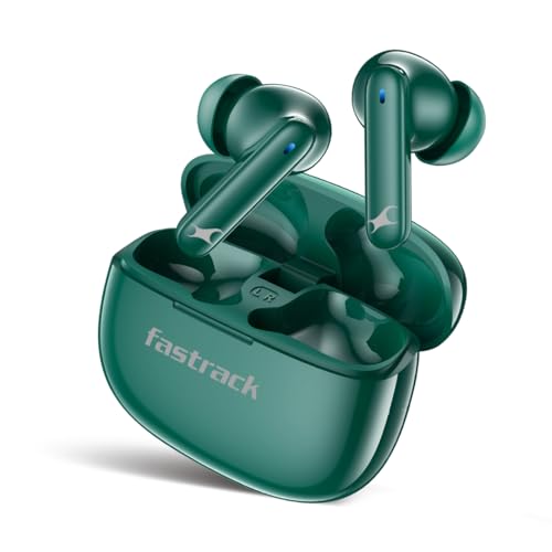 Image of Fastrack Fpods FX101|BT5.4 TWS Earbuds, 40Hrs Playtime, Quad mic ENC for Crystal Clear Calls, Low Latency Gaming Mode Upto 50ms,NitroFast Charge