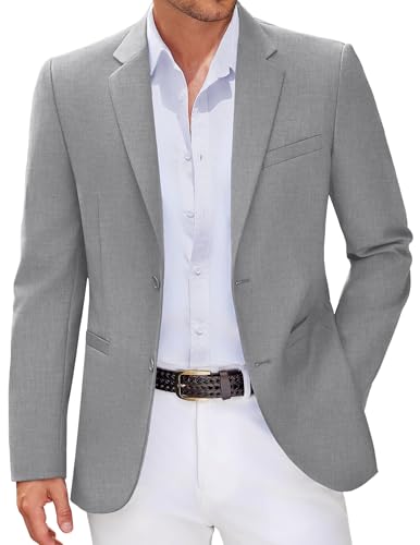 COOFANDY Men Casual Blazer Sport Coats Slim Fit Lightweight Business Two Button Suit Jackets