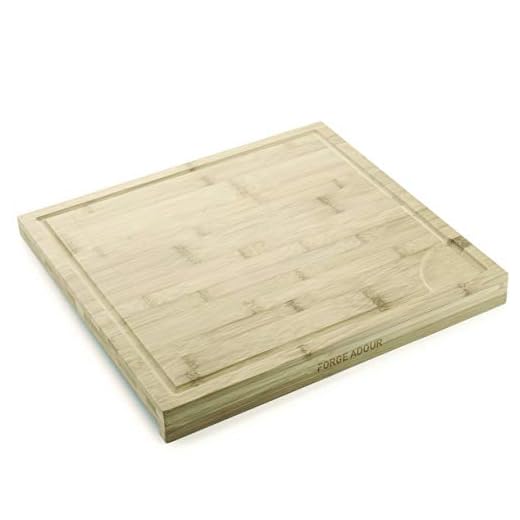 - Planche Decouper Avec Arret - Forge Adour En Oferta Forge Adour Tabla De Cortar De Bambú Con Tapón 40X38Cm Planche Decouper Avec Arret