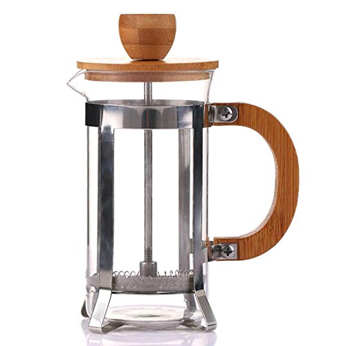 BOINN 350Ml French Press Eco-Friendly Bamboo Cover Coffee Plunger Tea Maker Percolator Filter Press Coffee Kettle Pot