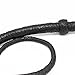 Ardour Crafts Bull Whip 4 feet Handmade Leather Cowhide Stock Whips for Horse Riders Trainers Beginners and Toddler - Indiana Jones Design Black Equestrian Bullwhip