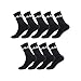 FILA Herren Fila/Am/Tnx9 Sportsocken, Schwarz (Noir N - Nr), 43-46 EU